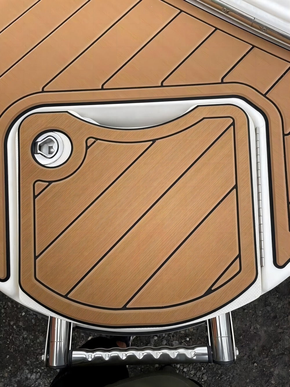 2006 Glastron GX205 Swim Platform Cockpit Pad Boat EVA Foam Teak Deck Floor Mat SeaDek MarineMat Gatorstep Style Self Adhesive