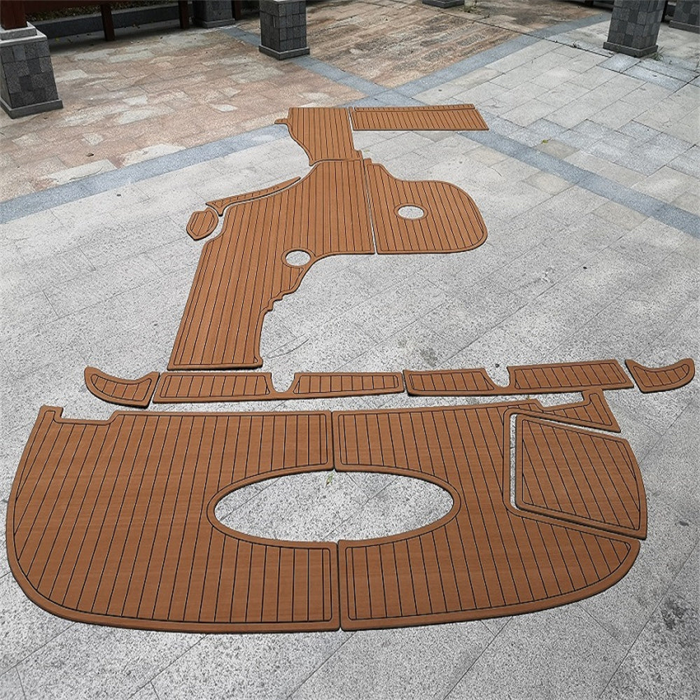 2006 Sea Ray Sundancer 320 Swim Platform Cockpit Pad Boat EVA Teak Flooring Mat SeaDek MarineMat Gatorstep Style Self Adhesive