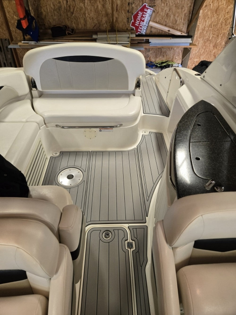 2010 Chaparral 276 SSI Swim Platform Cockpit Pad Boat EVA Foam Faux Teak Deck Floor Mat SeaDek MarineMat Gatorstep Style Self Adhesive