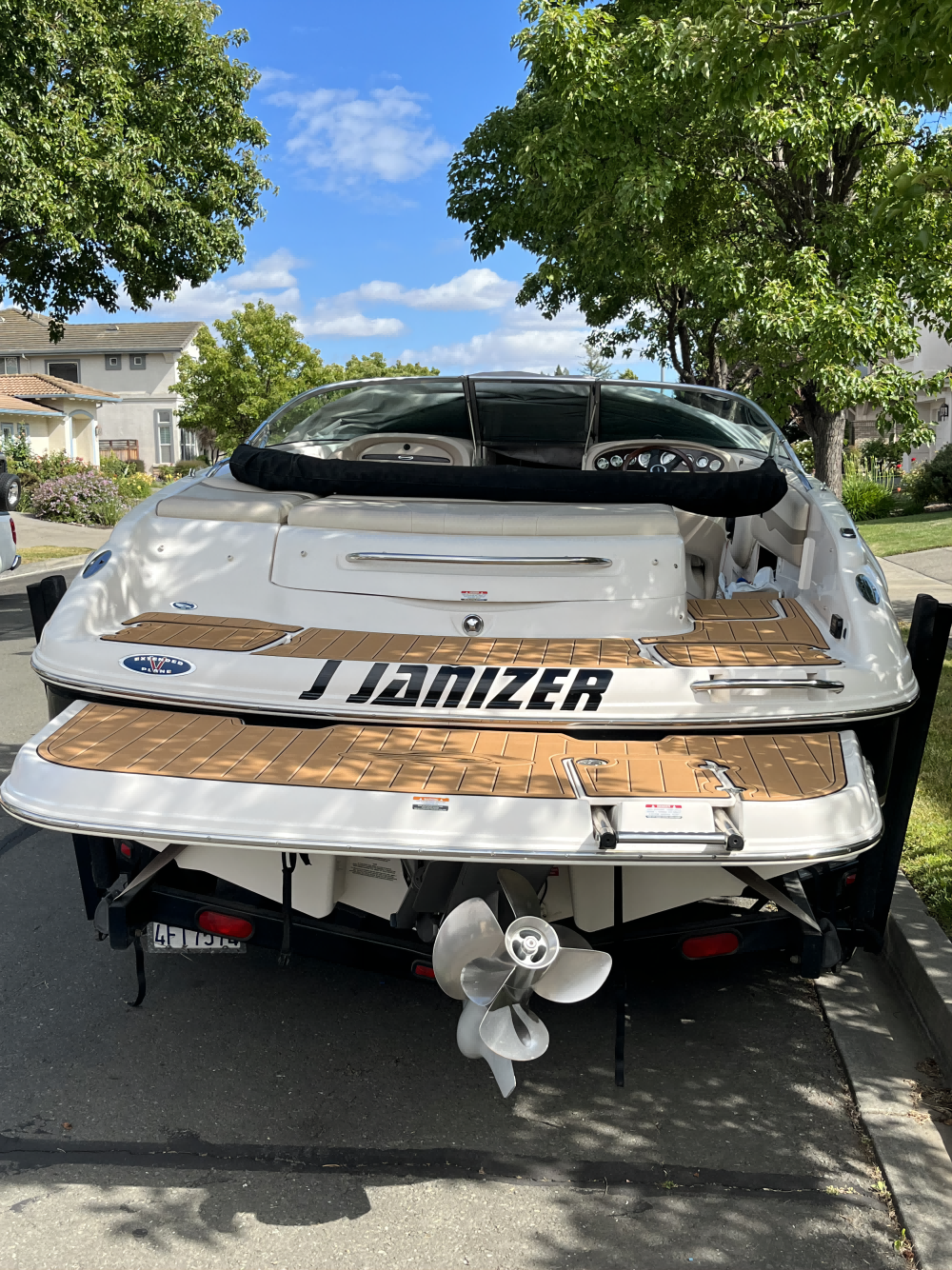 2003-2007 Chaparral 220 Swim Platform Cockpit Boat EVA Foam Teak Deck Floor Pad SeaDek MarineMat Style Self Adhesive