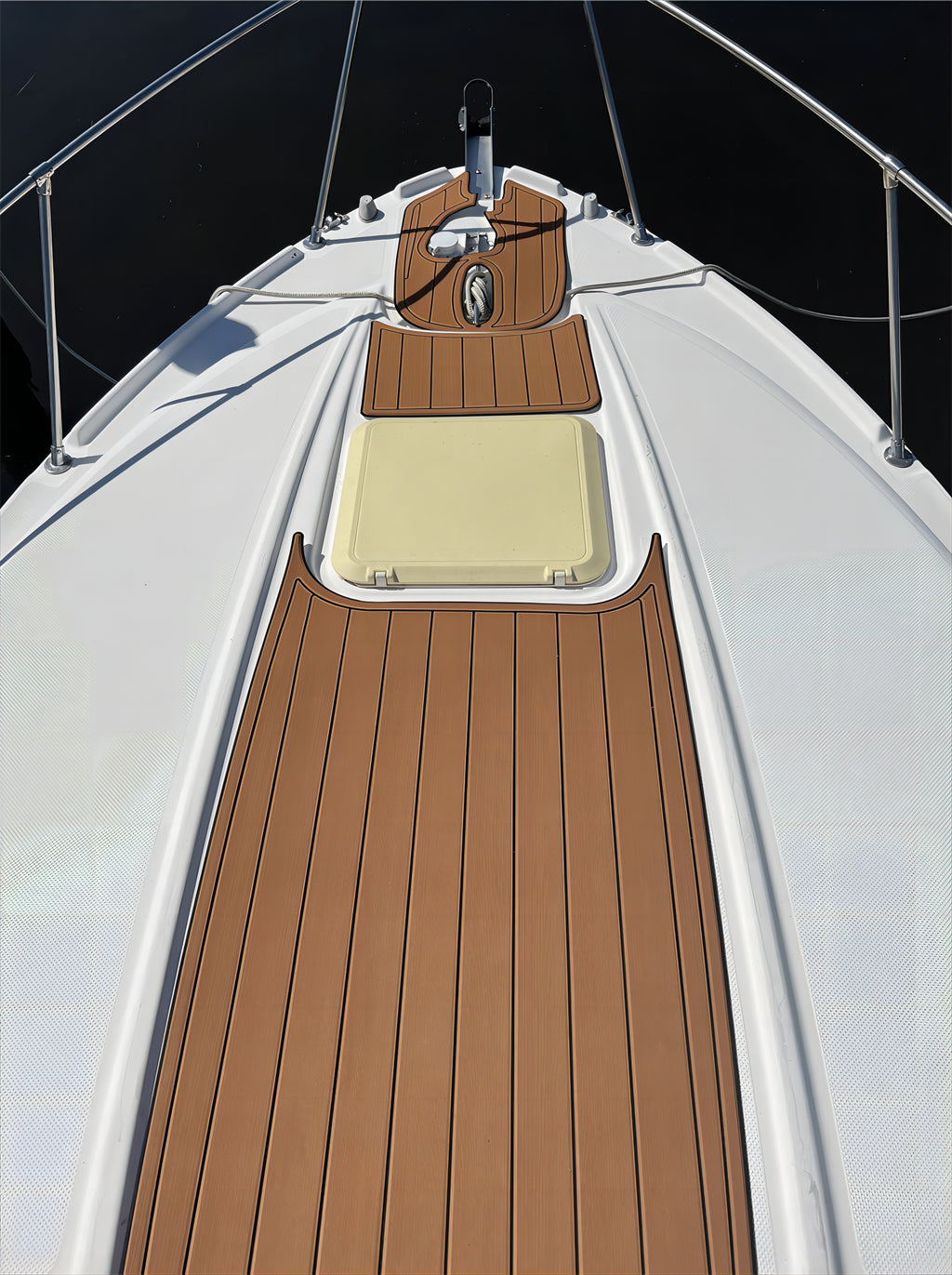 2000-2006 Bayliner 2855 Upper Deck Pads Boat EVA Foam Faux Teak Deck Floor Mat SeaDek MarineMat Gatorstep Style Self Adhesive