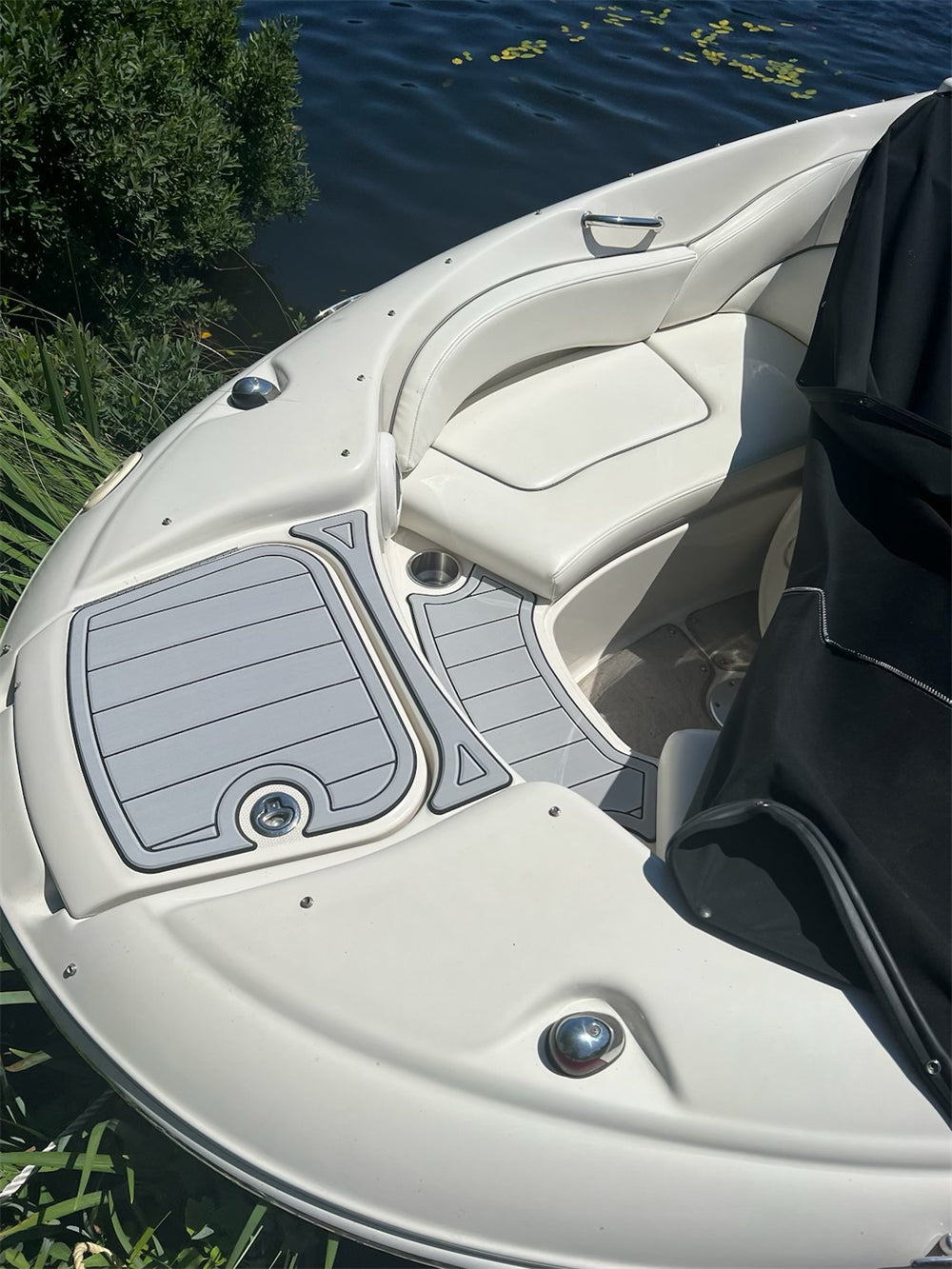 2004 Sea Ray 200 Sundeck Swim Platform Cockpit Pad Boat EVA Foam Teak Deck Floor SeaDek MarineMat Gatorstep Style Self Adhesive