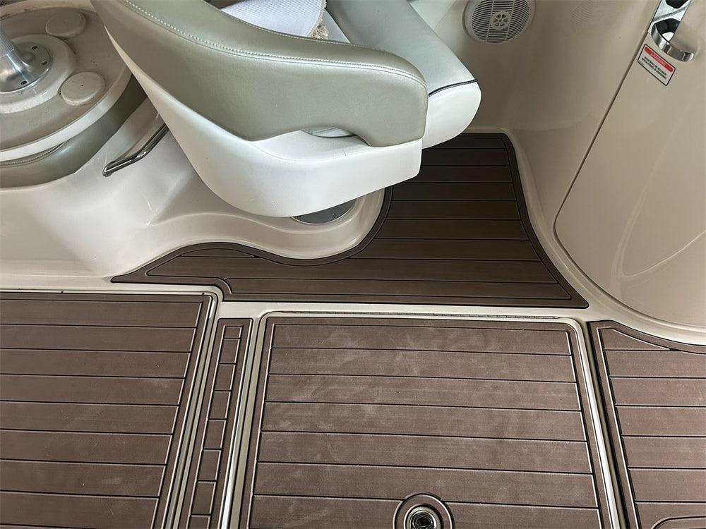 2005 Sea Ray 270 Sundeck Swim Platform Cockpit Pad Boat EVA Teak Floor Mat SeaDek MarineMat Gatorstep Style Self Adhesive