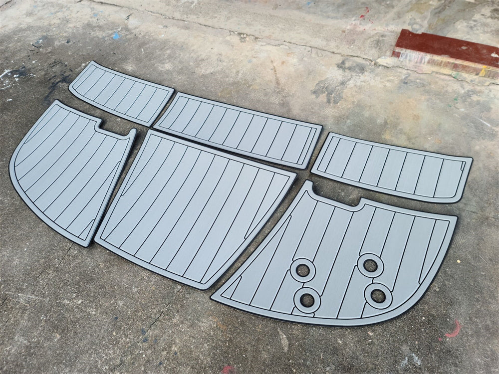 2014 Bayliner 185 Bowrider Swim Platform Boat EVA Foam Teak Deck Floor Pad Mat SeaDek MarineMat Gatorstep Style Self Adhesive