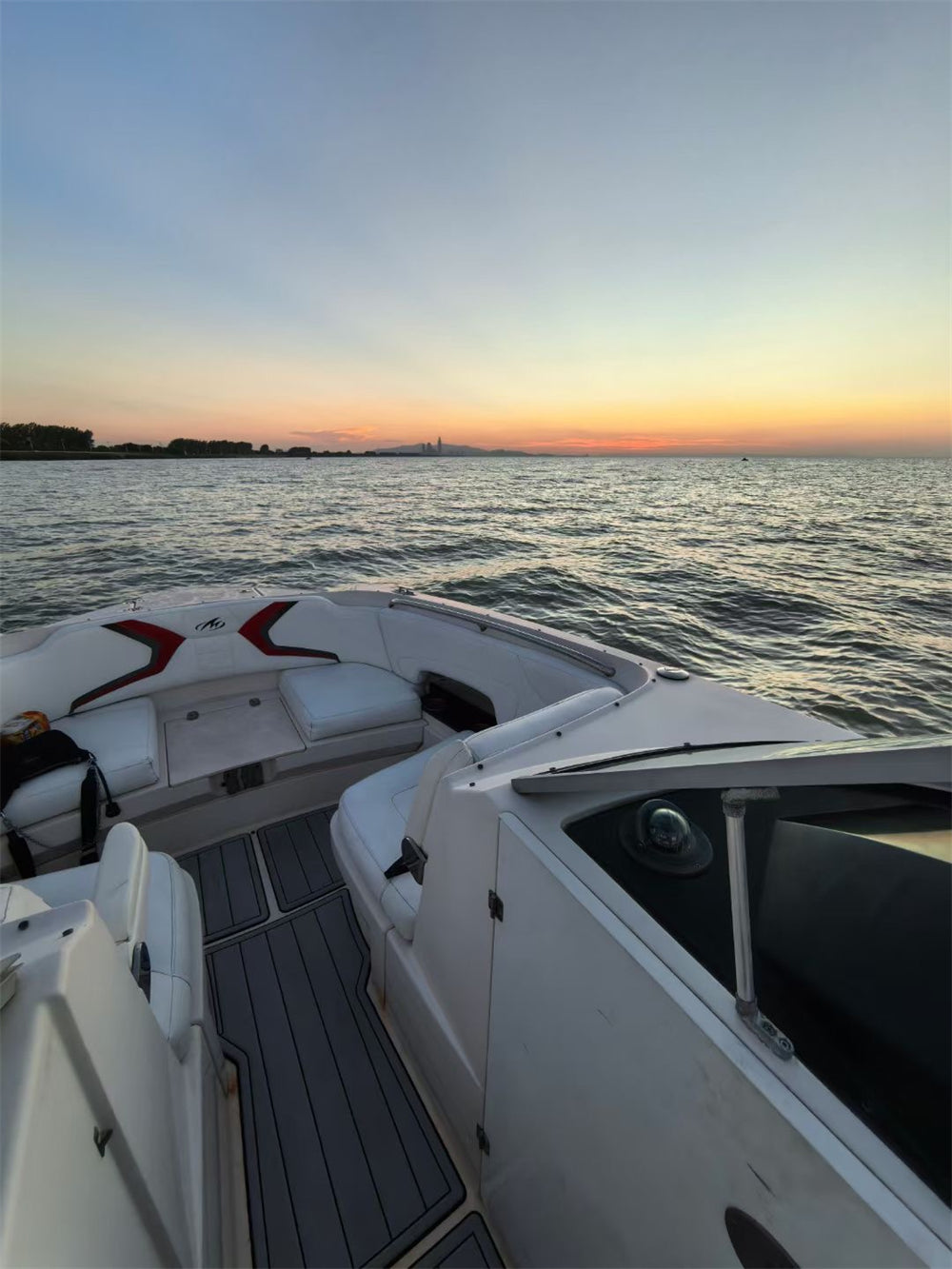 2010 Monterey M5 Swim Platform Cockpit Pad Boat EVA Foam Faux Teak Deck Floor Mat SeaDek MarineMat Gatorstep Style Self Adhesive