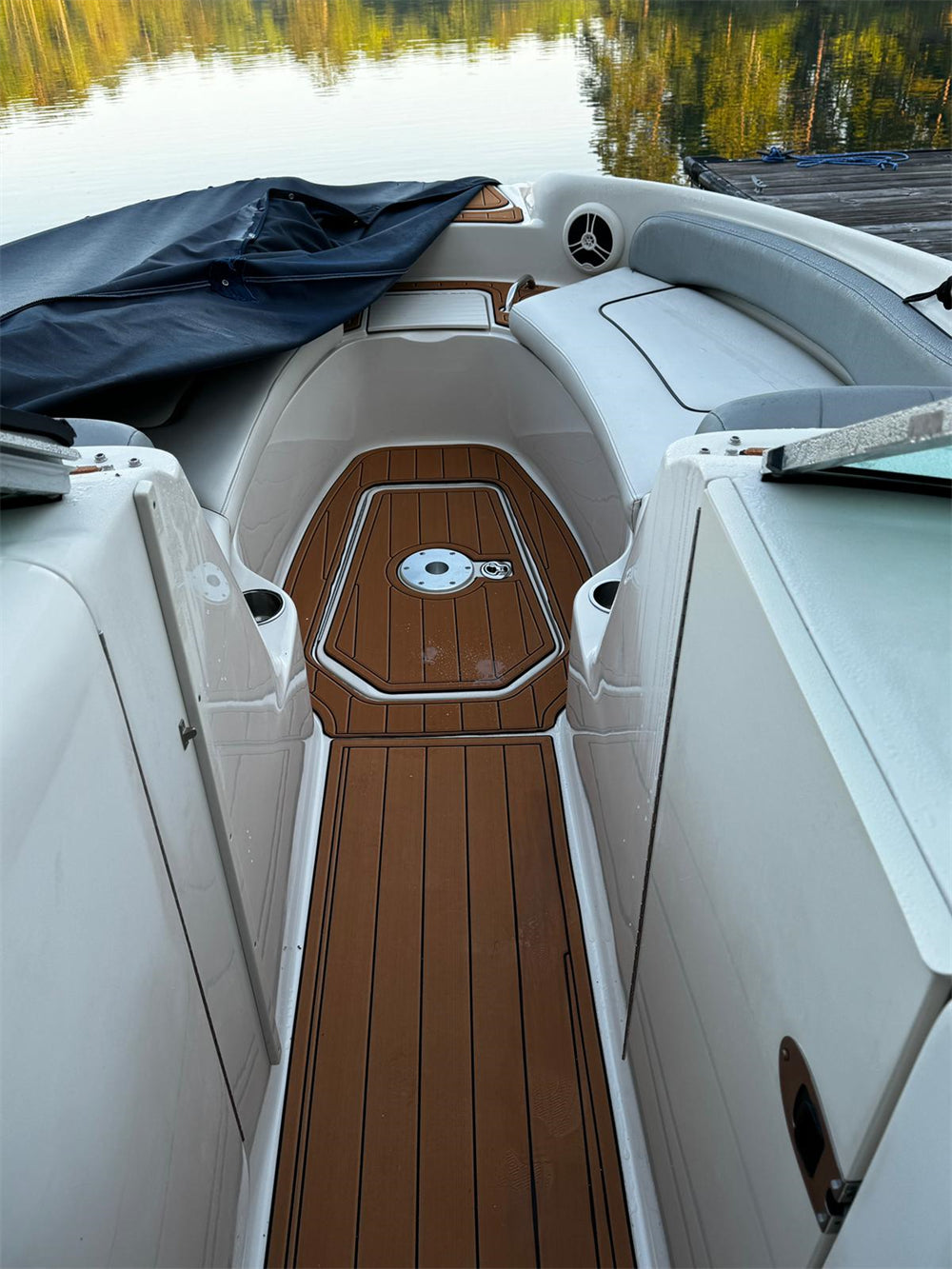 2004 Sea Ray 240 Sundeck Swim Platform Cockpit Pad Boat EVA Teak Deck Floor Mat SeaDek MarineMat Gatorstep Style Self Adhesive