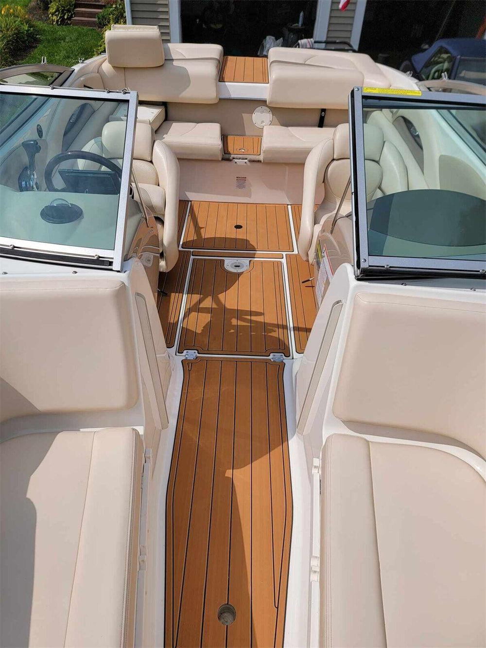 2007 Chaparral 210 SSI Swim Platform Cockpit Boat EVA Foam Teak Floor Pad Mat SeaDek MarineMat Style Self Adhesive