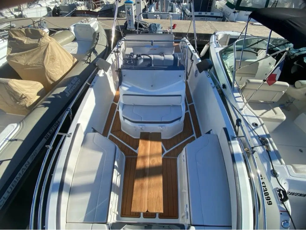 2016 Beneteau Flyer 7.7 Spacedeck Swim Platform Cockpit Boat EVA Faux Teak Floor Mat Seadek MarineMat Gatorstep Style Self Adhesive