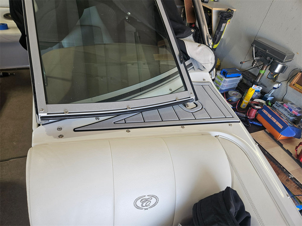 2007 Cobalt 212 Swim Step Transom Bow Pad Boat EVA Foam Faux Teak Deck Floor Mat SeaDek MarineMat Gatorstep Style Self Adhesive