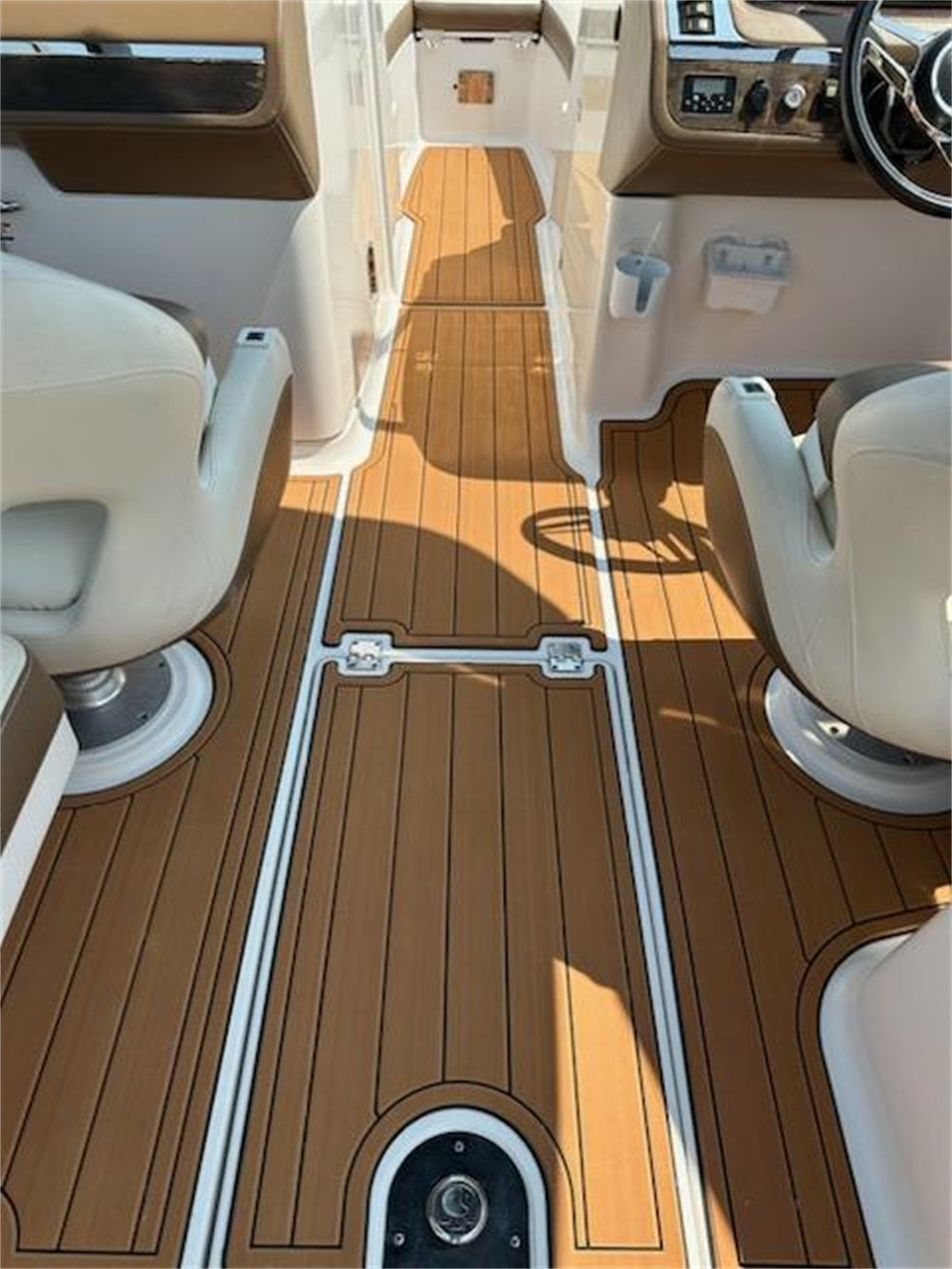 2016 Chaparral 257 SSX Swim Platform Cockpit Boat EVA Foam Faux Teak Floor Pad