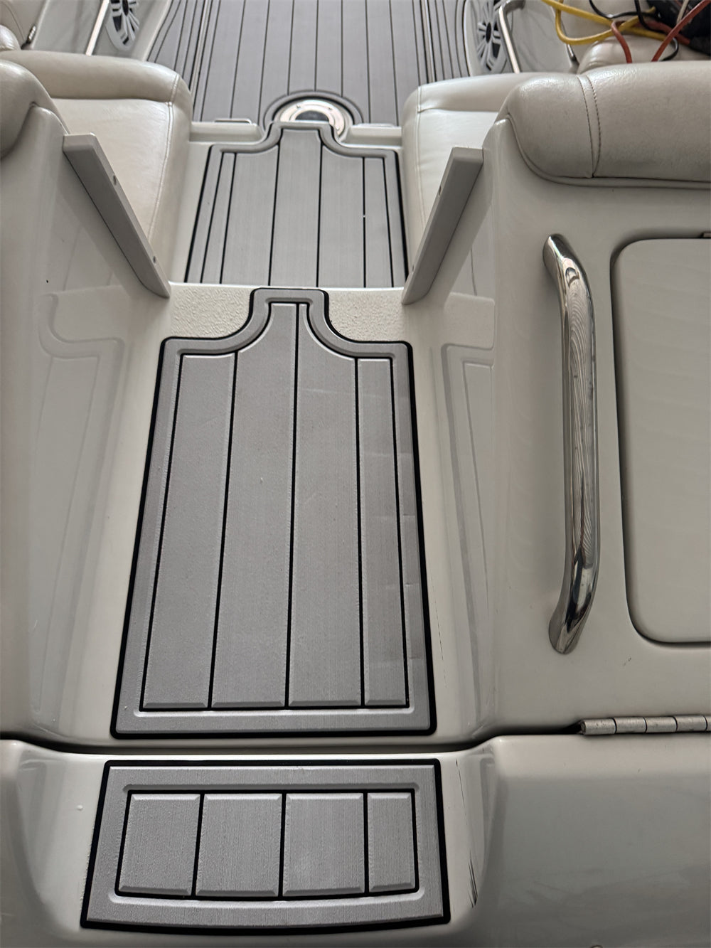 2011 Crownline 270 BR Swim Platform Cockpit Pad Boat EVA Foam Faux Teak Deck Floor Mat Seadek MarineMat Gatorstep Style Self Adhesive