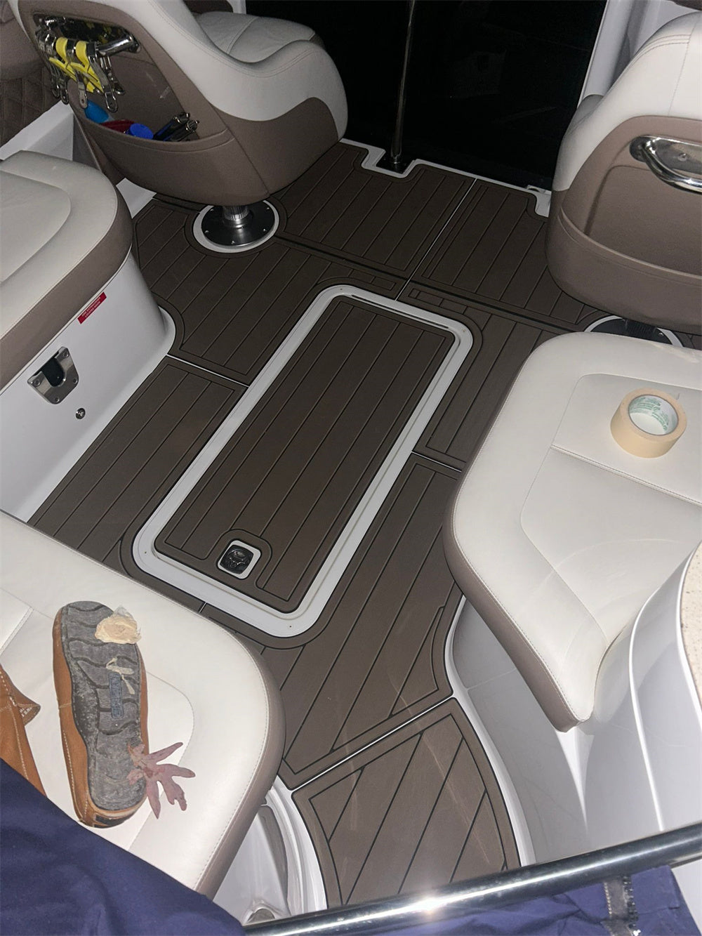 2012 Cobalt 243 Swim Platform Cockpit Bow Pad Boat EVA Foam Teak Deck Floor Mat