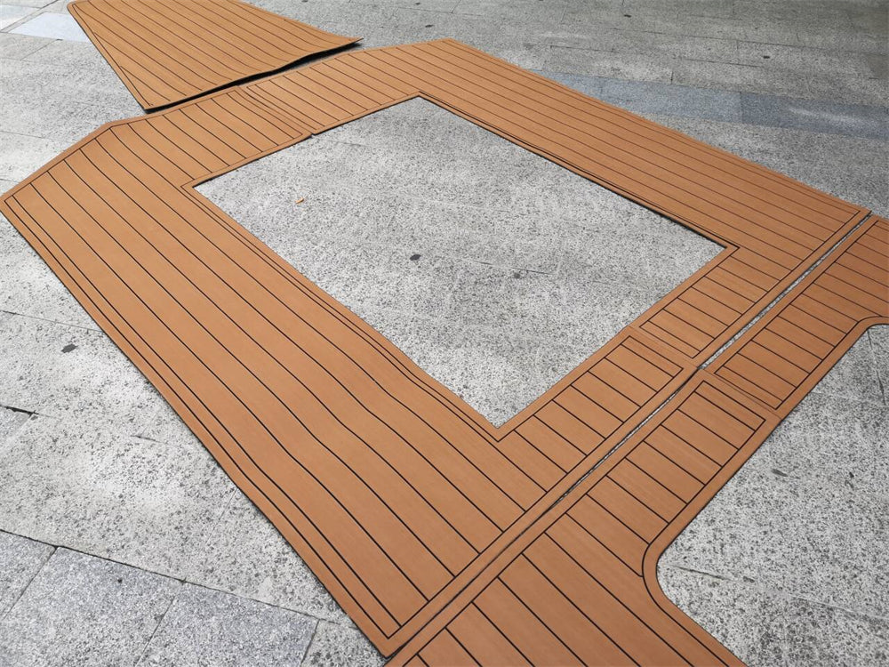 2015-2018 Triton 35 Cockpit Pad Boat EVA Teak Deck Floor Mat SeaDek MarineMat Gatorstep Style Self Adhesive