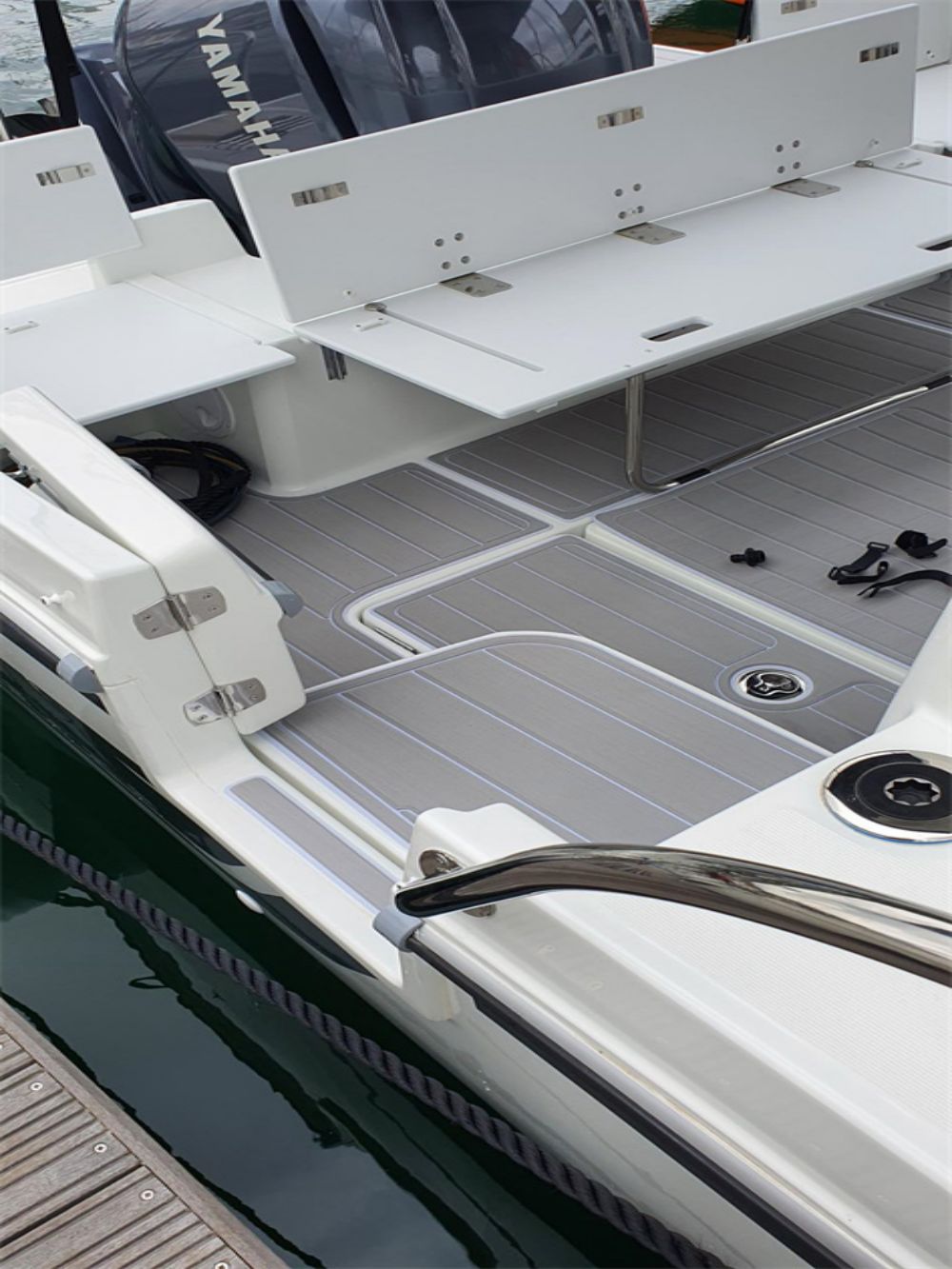 2021 Jeanneau Merry fisher 795 Swim Platform Cockpit Pad Boat EVA Teak Floor Mat