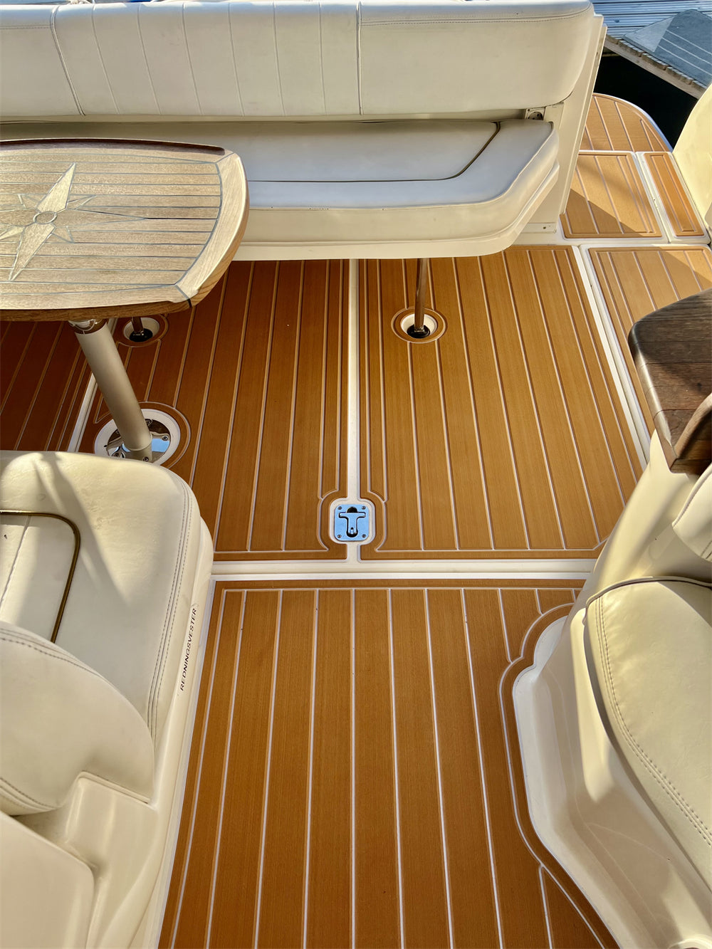 1997-2001 Sea Ray Sundancer 290 Swim Platform Cockpit Pad Boat EVA Teak Floor SeaDek MarineMat Style Self Adhesive