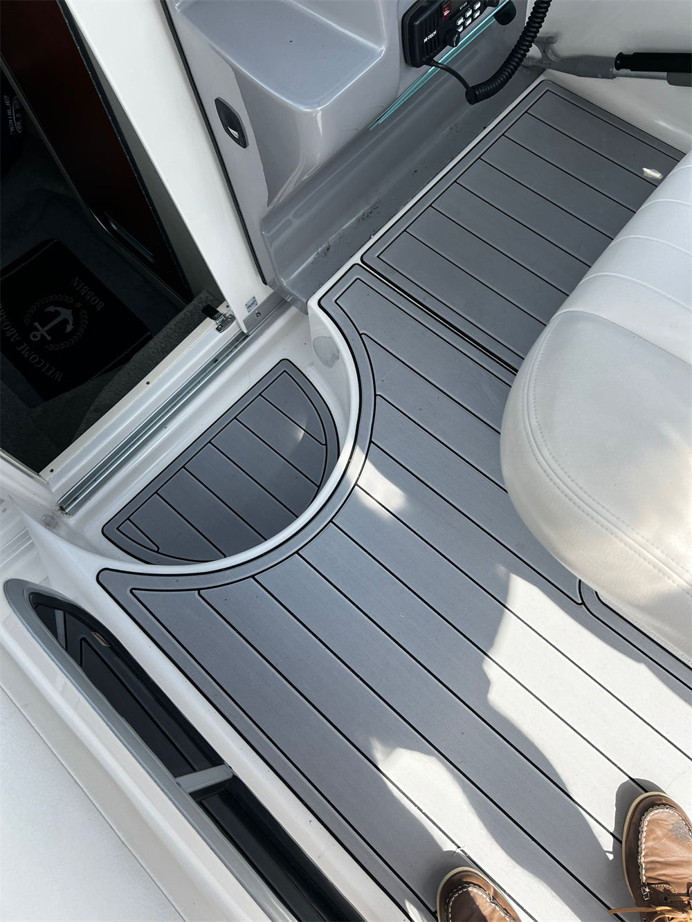 2005 Chaparral Signature 240 Swim Platform Cockpit Boat EVA Teak Floor Pad Mat SeaDek MarineMat Gatorstep Style Self Adhesive