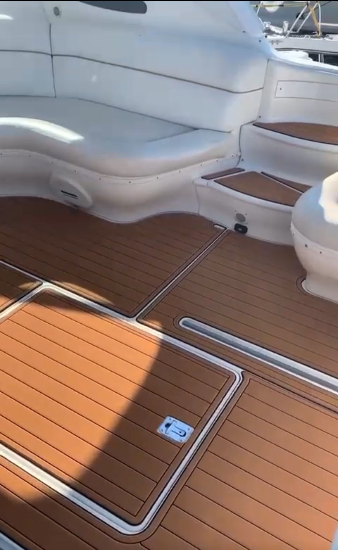 1998-2001 Sea Ray Sundancer 540 Swim Platform Cockpit Pad Boat EVA Foam Faux Teak Floor Seadek MarineMat Gatorstep Style Self Adhesive