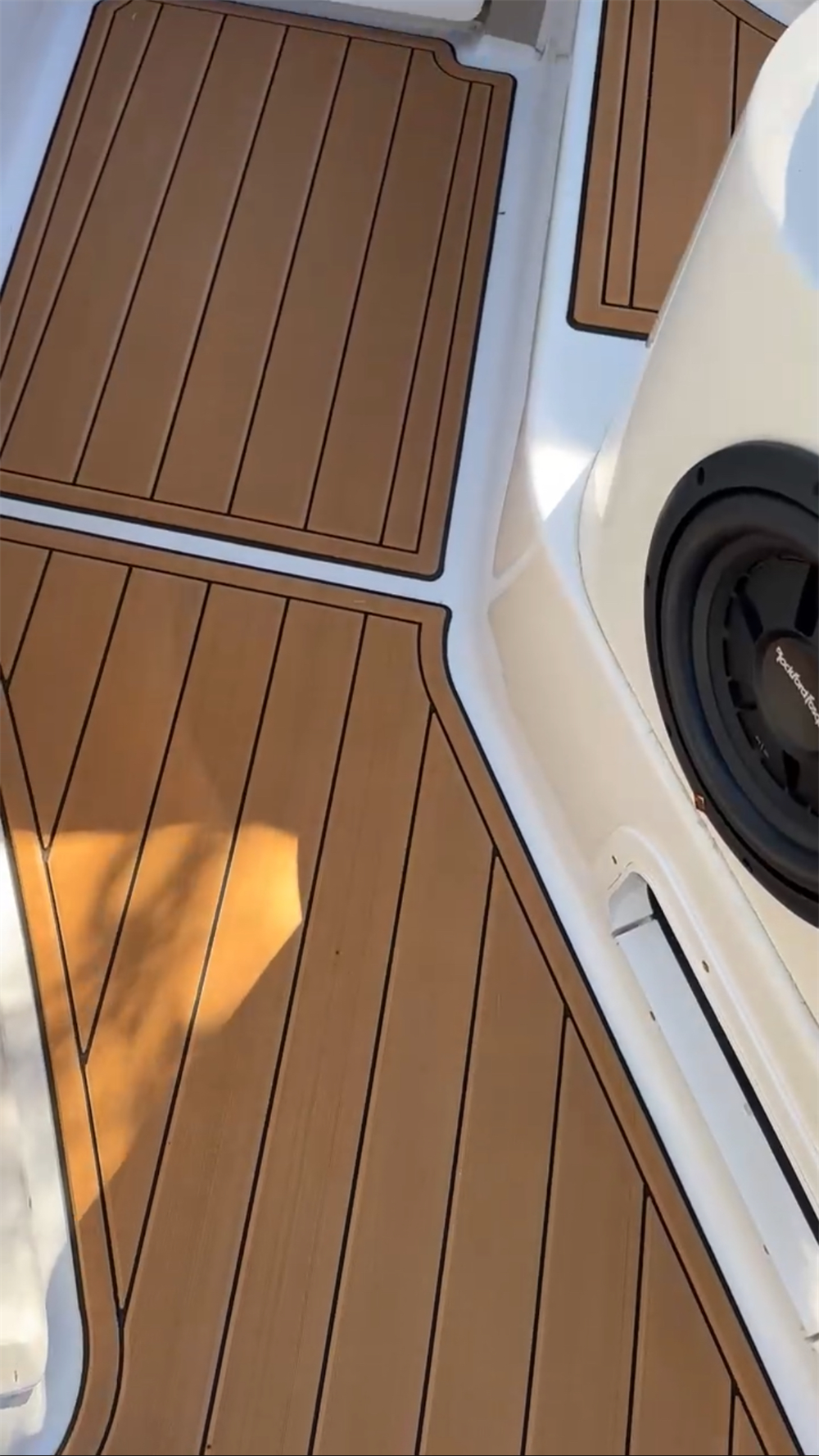 2008 Four Winns Vista 258 Swim Platform Cockpit Boat EVA Foam Faux Teak Deck Floor Mat SeaDek MarineMat Gatorstep Style Self Adhesive