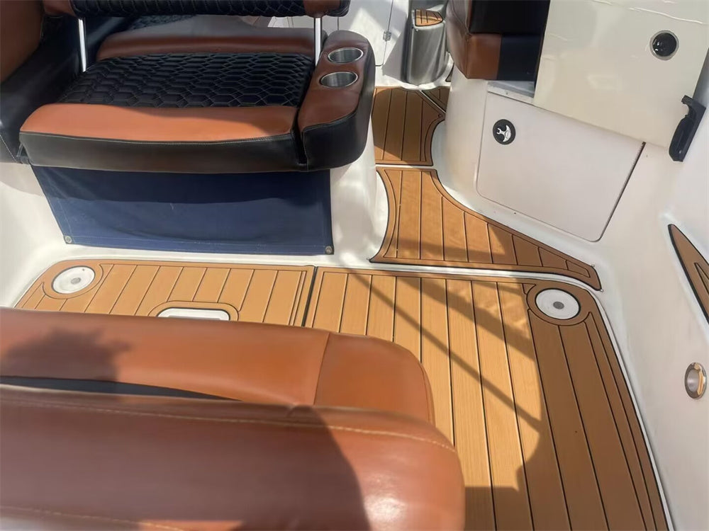 2003 Bayliner 245 SB Swim Platform Cockpit Boat EVA Foam Teak Deck Floor Pad Mat SeaDek MarineMat Gatorstep Style Self Adhesive