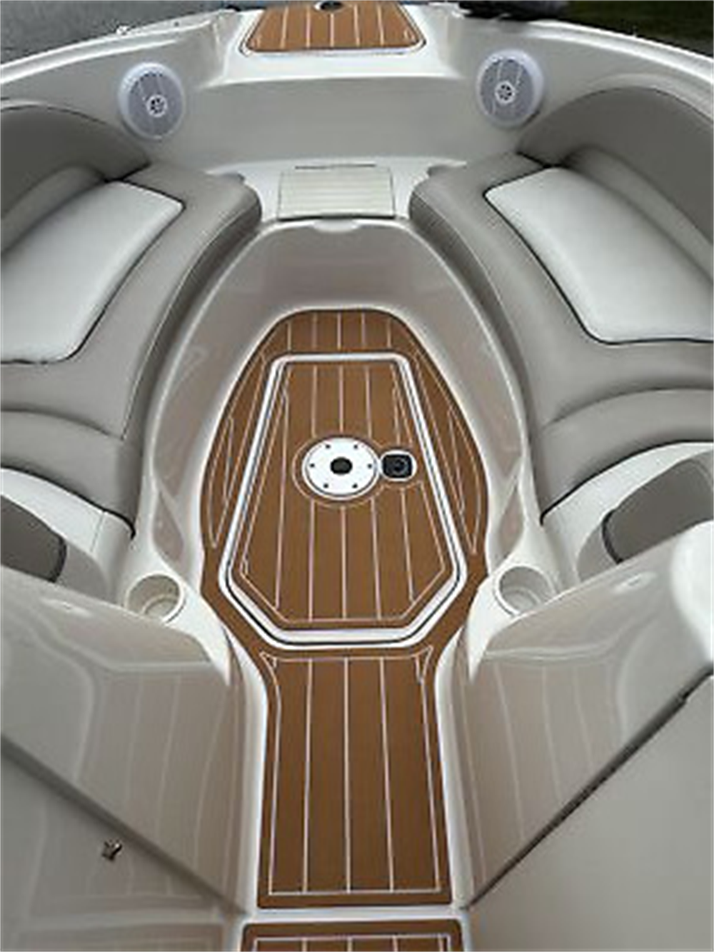 2004 Sea Ray Sundeck 220 Swim Platform Cockpit Pad Boat EVA Foam Teak Floor Mat SeaDek MarineMat Gatorstep Style Self Adhesive