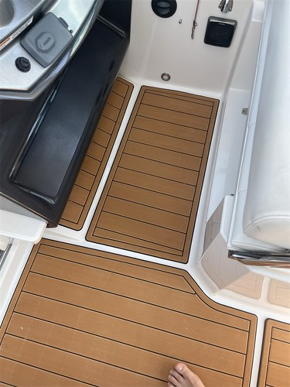 2012 Monterey 280 Cockpit Boat EVA Faux Foam Teak Deck Floor Pad SeaDek MarineMat Gatorstep Style Self Adhesive