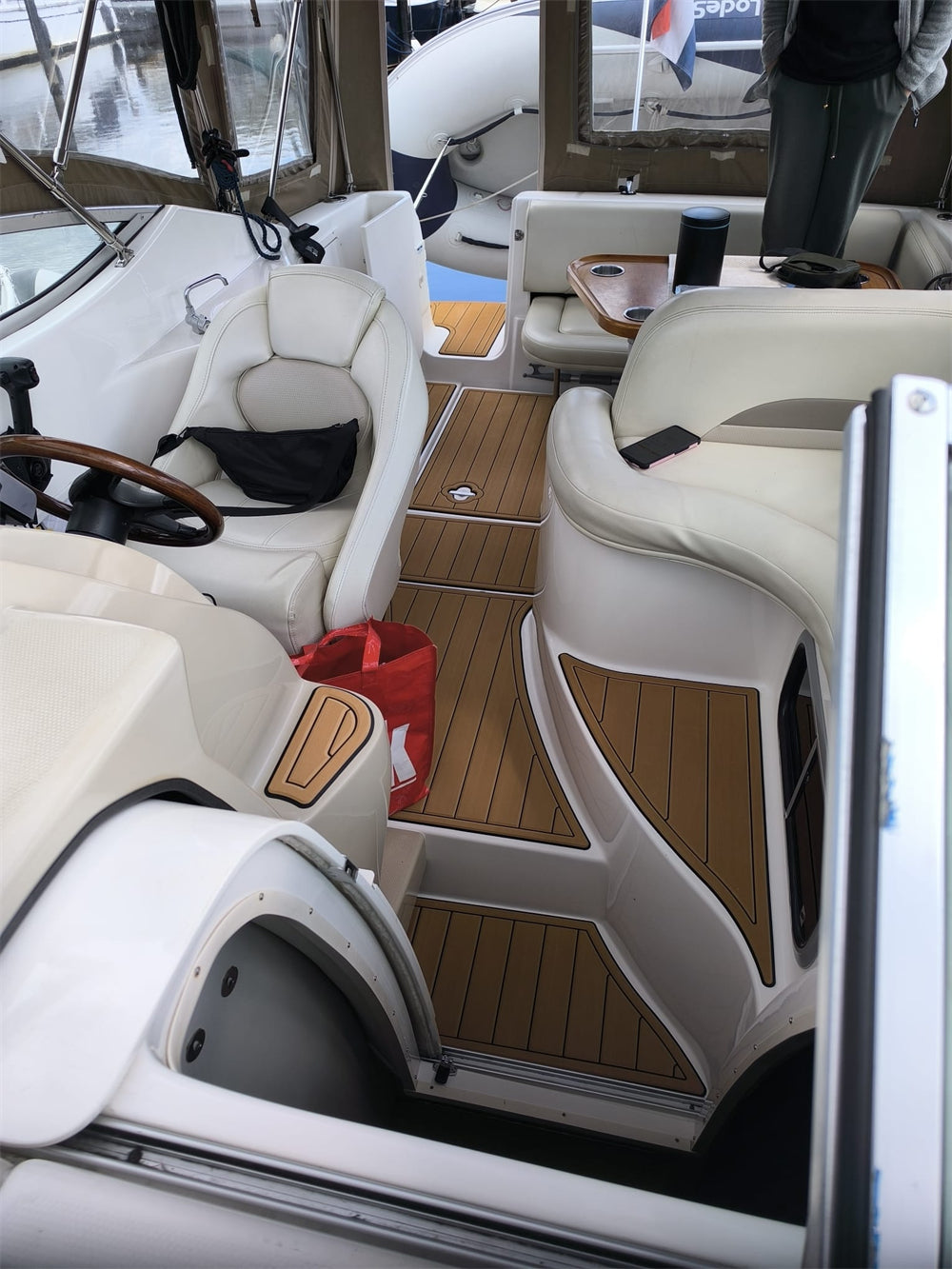2004 Chaparral 260 Signature Swim Platform Cockpit Bow Boat EVA Teak Floor Pad SeaDek MarineMat Gatorstep Style Self Adhesive