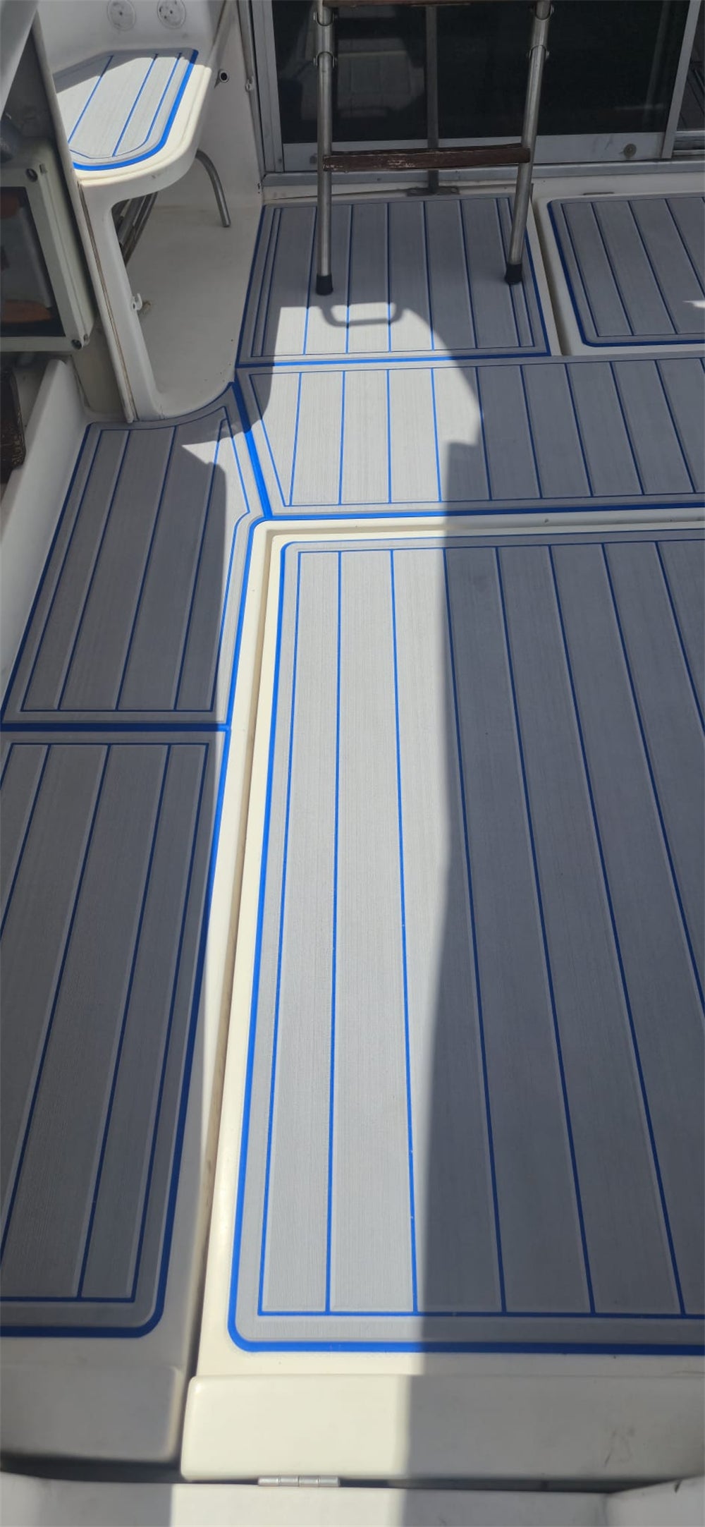 1998 Rio 800 Cabin Fish Swim Platform Cockpit Cabin Boat EVA Foam Faux Teak Deck Floor Mat Seadek MarineMat Gatorstep Style Self Adhesive