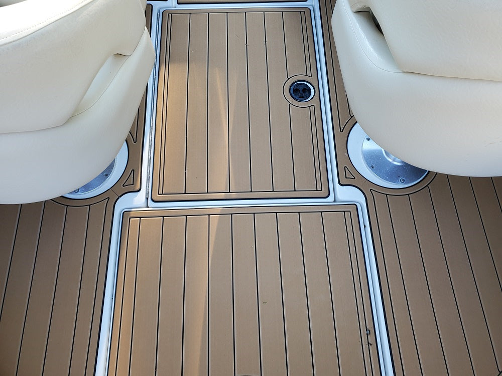 2001 Sea Ray 230 BR Swim Platform Cockpit Pad Boat EVA Foam Teak Deck Floor Mat SeaDek MarineMat Gatorstep Style Self Adhesive