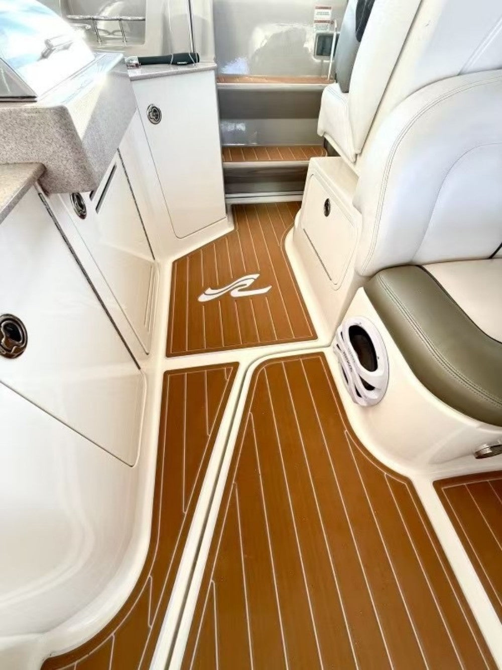 2007-2009 Sea Ray Sundancer 310 Swim Platform Cockpit Pad Boat EVA Teak Floor SeaDek MarineMat Gatorstep Style Self Adhesive