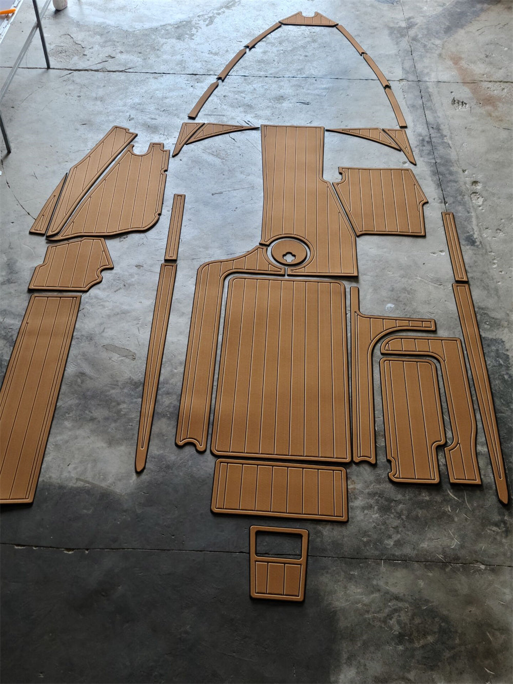 2015-2018 Malibu 22 VLX Swim Platform Cockpit Pad Boat EVA Foam Teak Deck Floor SeaDek MarineMat Style Self Adhesive