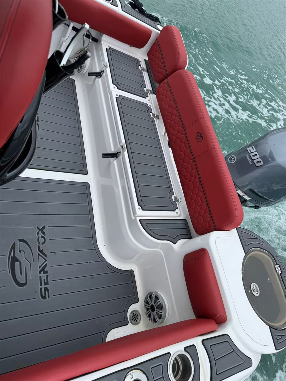 2019 Sea Fox Commander 226 Swim Platform Cockpit Pad Boat EVA Faom Fauex Teak Deck Floor Mat SeaDek MarineMat Style Self Adhesive