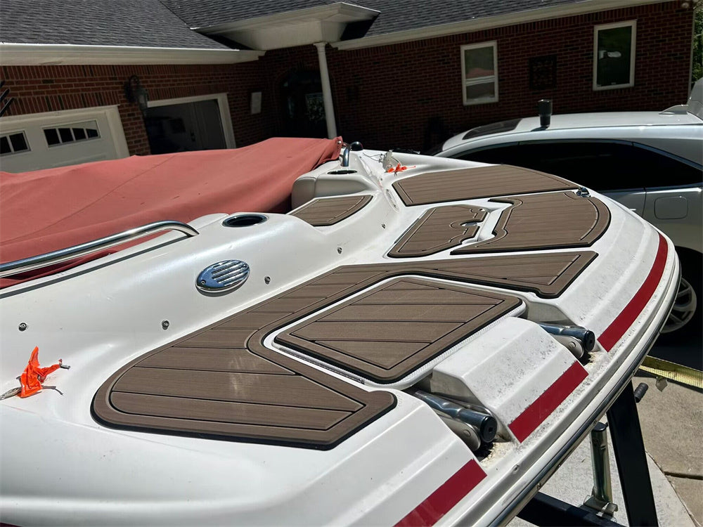 2012 Hurricane 220 Swim platform Bow Pad Boat EVA Foam Teak Deck Flooring Mat SeaDek MarineMat Gatorstep Style Self Adhesive