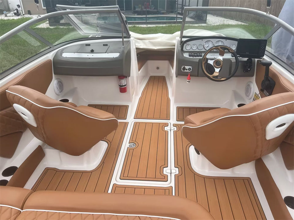 2001 Regal 1900 LE Swim Platform Cockpit Pad Boat EVA Foam Teak Deck Floor Mat SeaDek MarineMat Style Self Adhesive