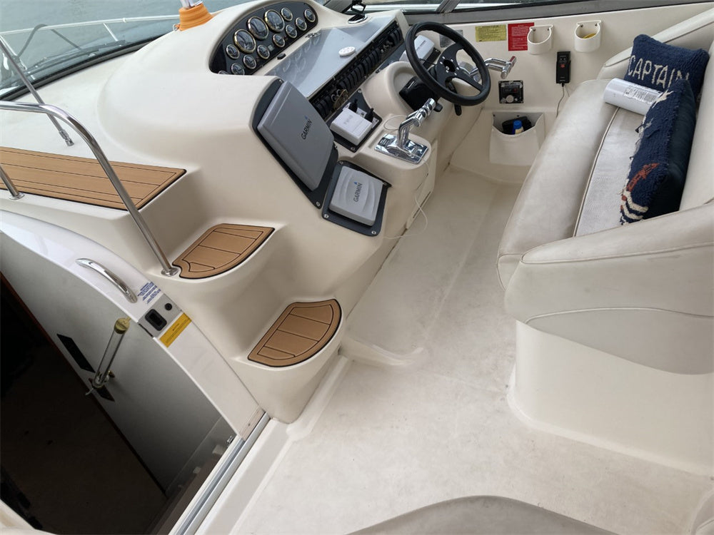 1999 Cruiser Yachts 3870 Swim Platform Foredeck Pad Boat EVA Foam Teak Floor Mat SeaDek MarineMat Gatorstep Style Self Adhesive