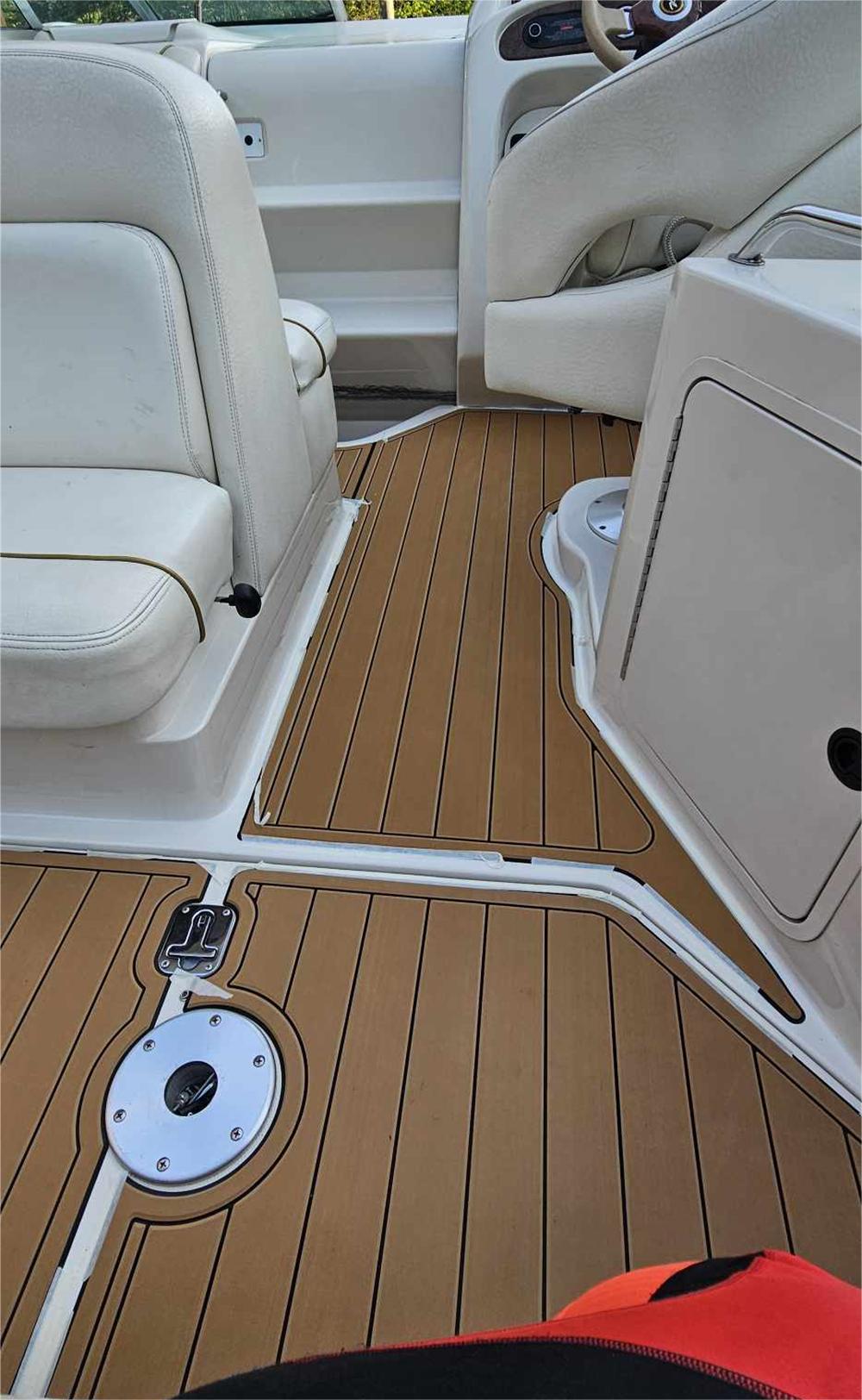 2001 Sea Ray 240 Sundancer Swim Platform Cockpit Pad Boat EVA Teak Floor Mat Seadek MarineMat Gatorstep Style Self Adhesive