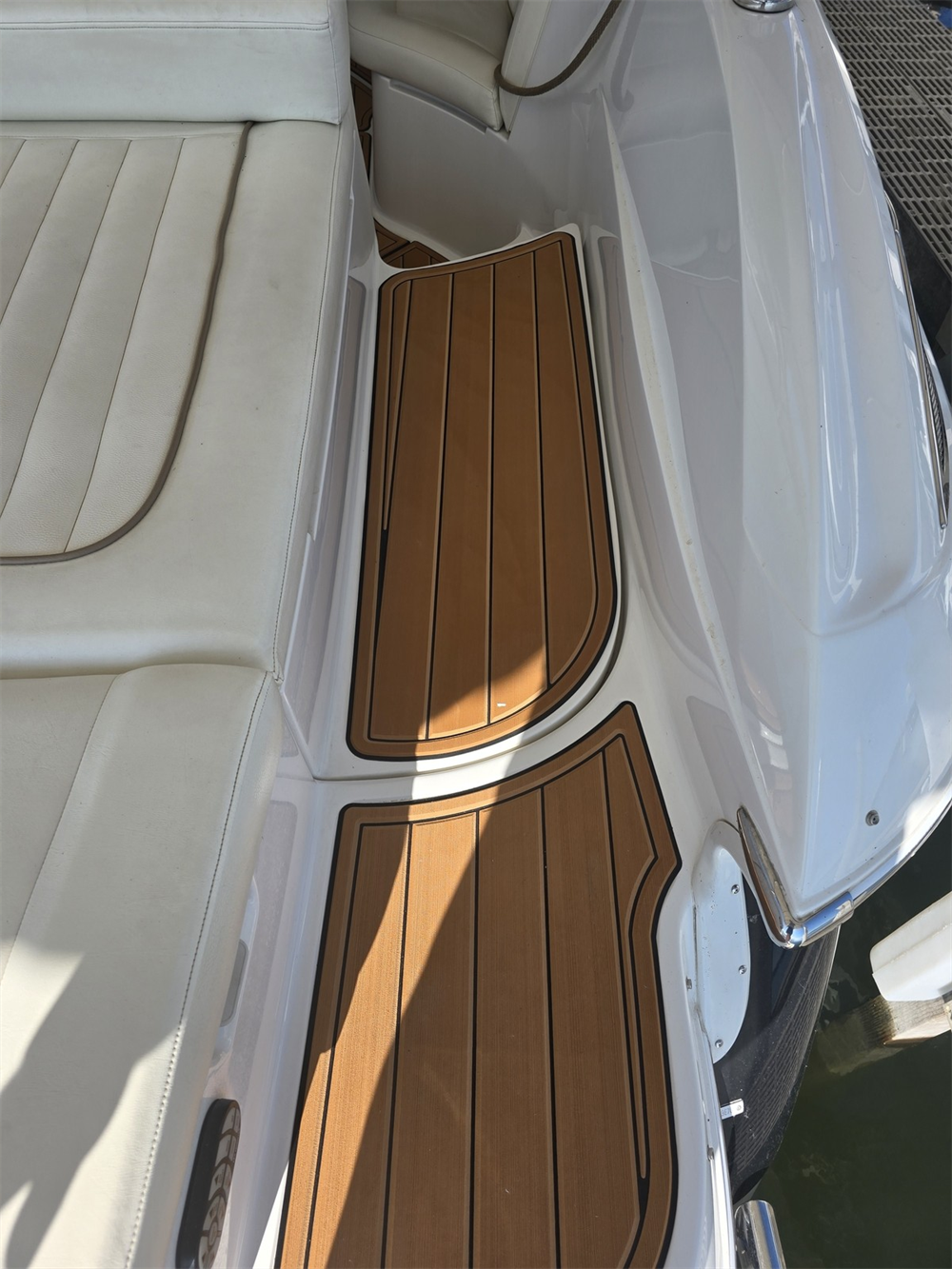 2008 Cobalt 272 Swim Platform Cockpit Pad Boat EVA Foam Faux Teak Deck Floor Mat SeaDek MarineMat Gatorstep Style Self Adhesive