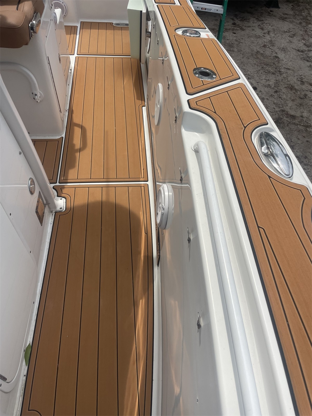 2021 Sea Hunt Ultra 275 Swim Platform Cockpit Boat EVA Foam Faux Teak Deck Floor Mat Pad SeaDek MarineMat Style Self Adhesive