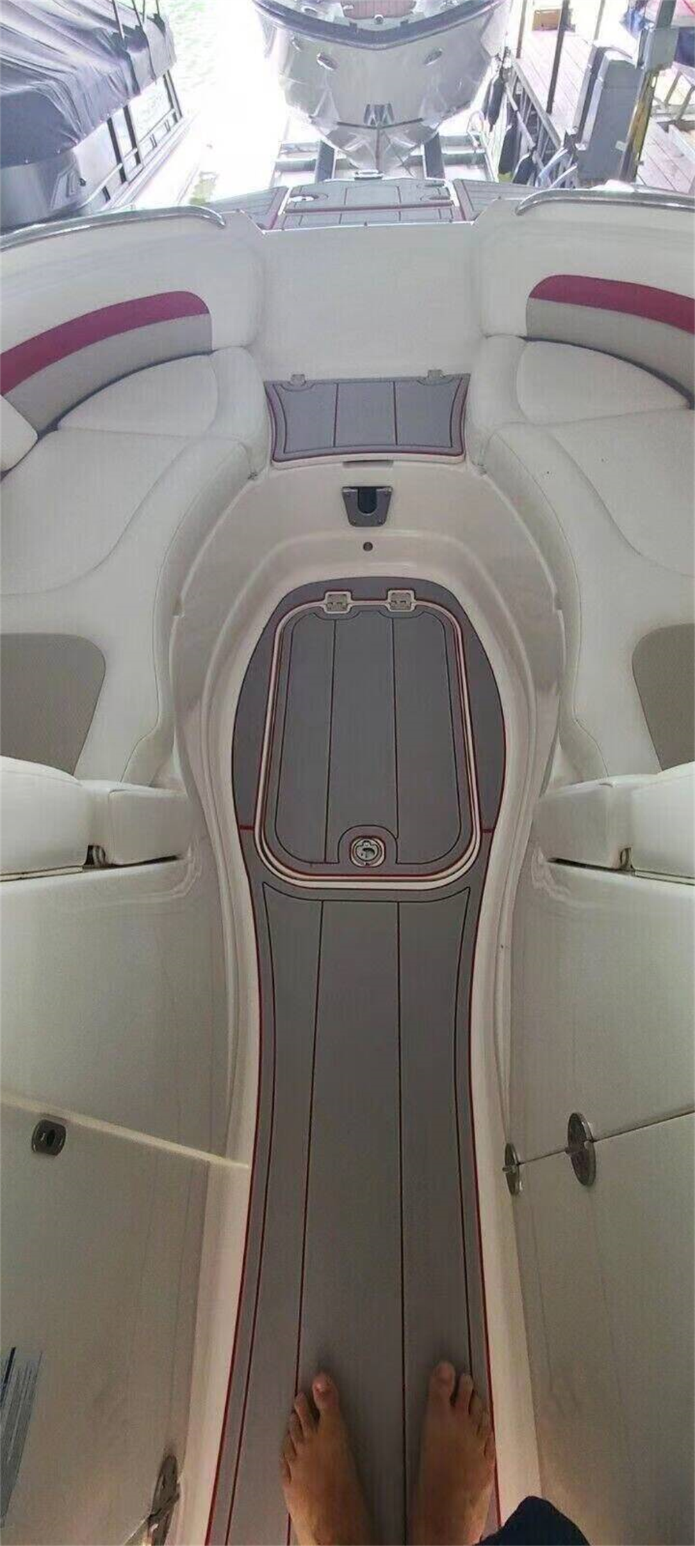 2010 Chaparral Sunesta 264 Swim Step Cockpit Boat EVA Teak Deck Floor Pad Mat SeaDek MarineMat Gatorstep Style Self Adhesive