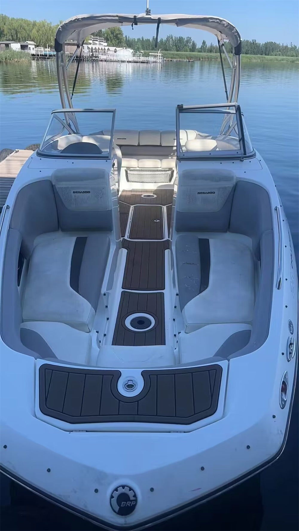 2013 Sea Doo 230 Challenger Swim Platform Cockpit Boat EVA Foam Teak Deck Floor Mat SeaDek MarineMat Style Self Adhesive