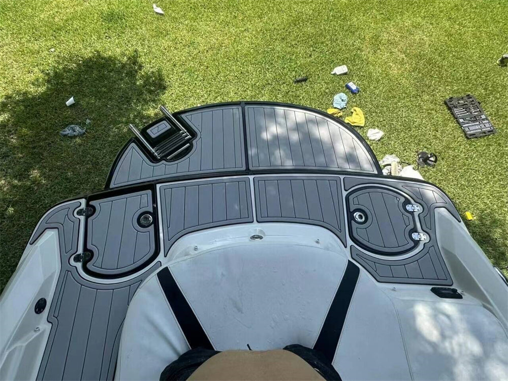 2018 Monterey 204 FE Swim Platform Step Pad Boat EVA Foam Faux Teak Deck Flooring SeaDek MarineMat Gatorstep Style Self Adhesive