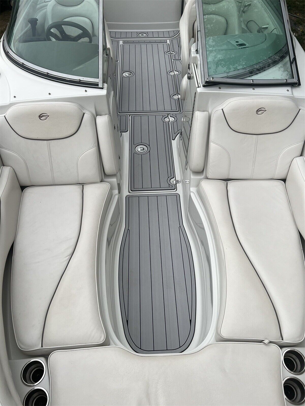 2007 Crownline 240EX Swim Platform Cockpit Pad Boat EVA Teak Deck Flooring Mat SeaDek MarineMat Gatorstep Style Self Adhesive