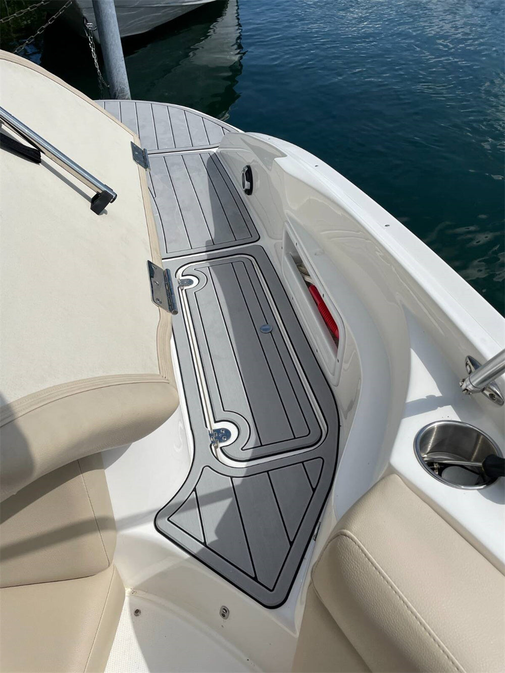 2013 Rinker 226 BR Captiva Swim Platform Pad Boat EVA Foam Teak Deck Floor Mat