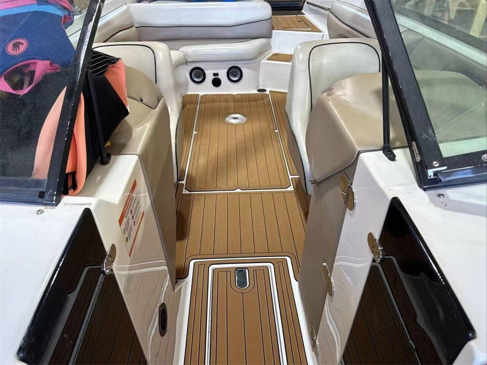 2001 Malibu 25 LSV Cockpit Pad Boat EVA Foam Faux Teak Deck Floor Mat Flooring