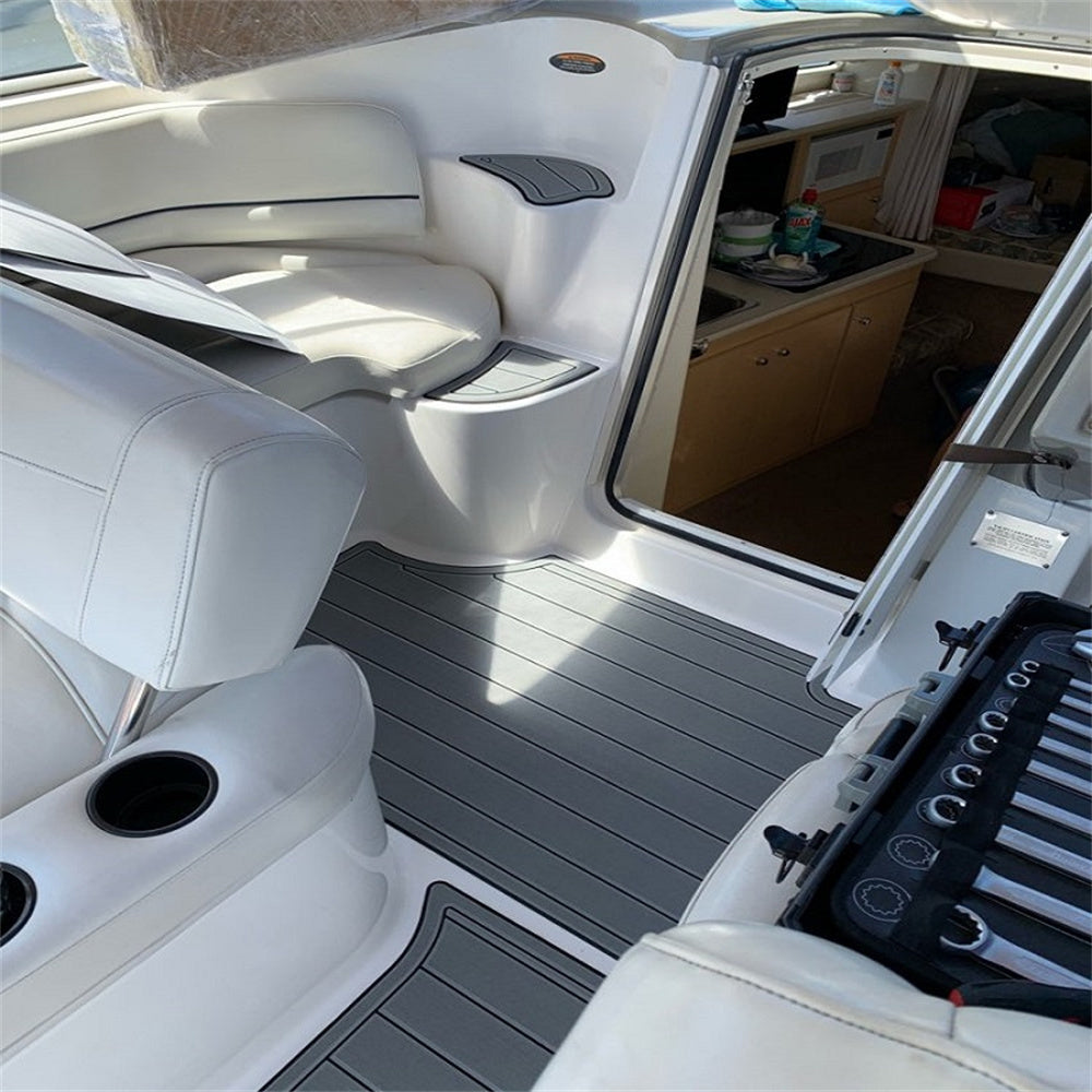 2000 Bayliner 2855 Swim Platform Cockpit Boat EVA Foam Teak Deck Floor Pad Mat SeaDek MarineMat Gatorstep Style Self Adhesive
