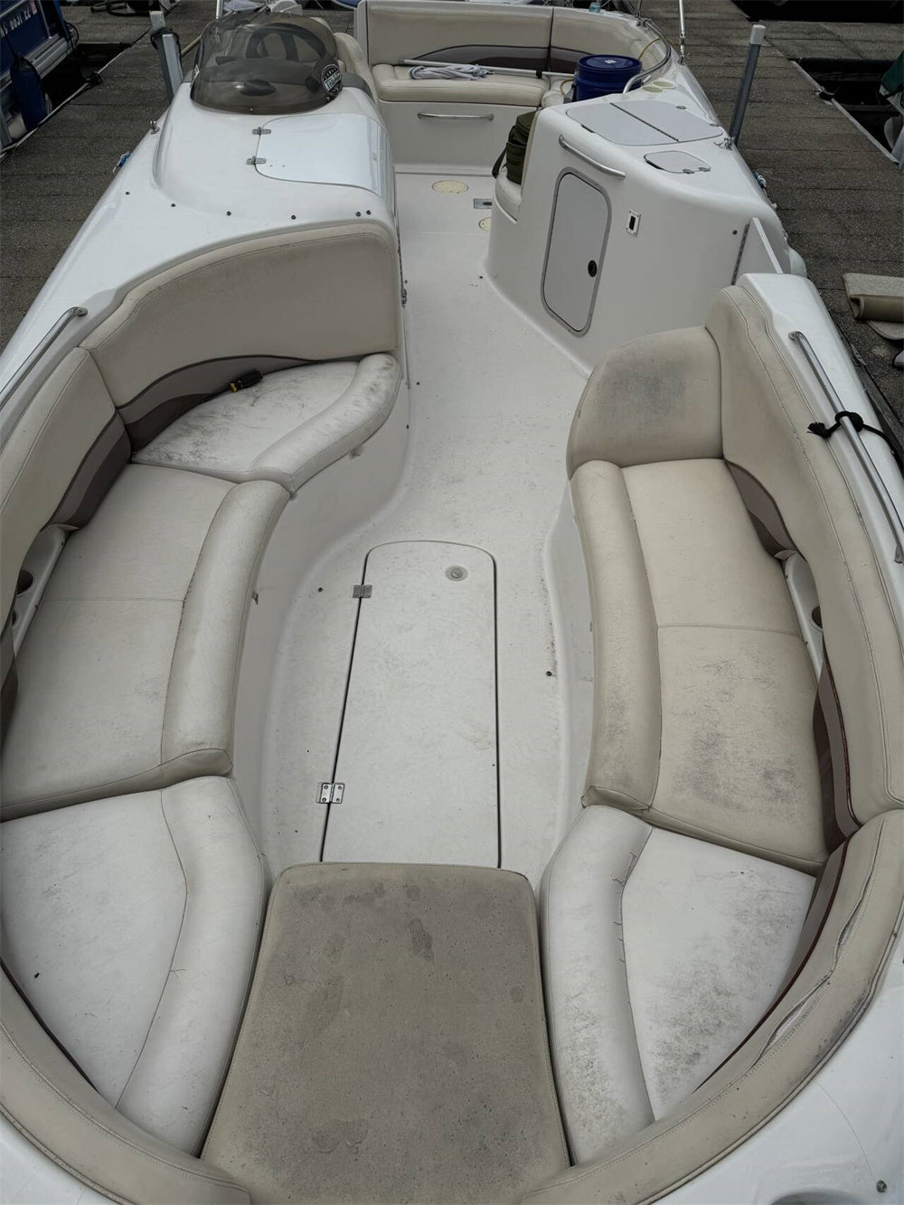 2000 Chaparral 252 Sunesta Swim Platform Cockpit Boat EVA Foam Teak Floor Pad Seadek MarineMat Gatorstep Style Self Adhesive