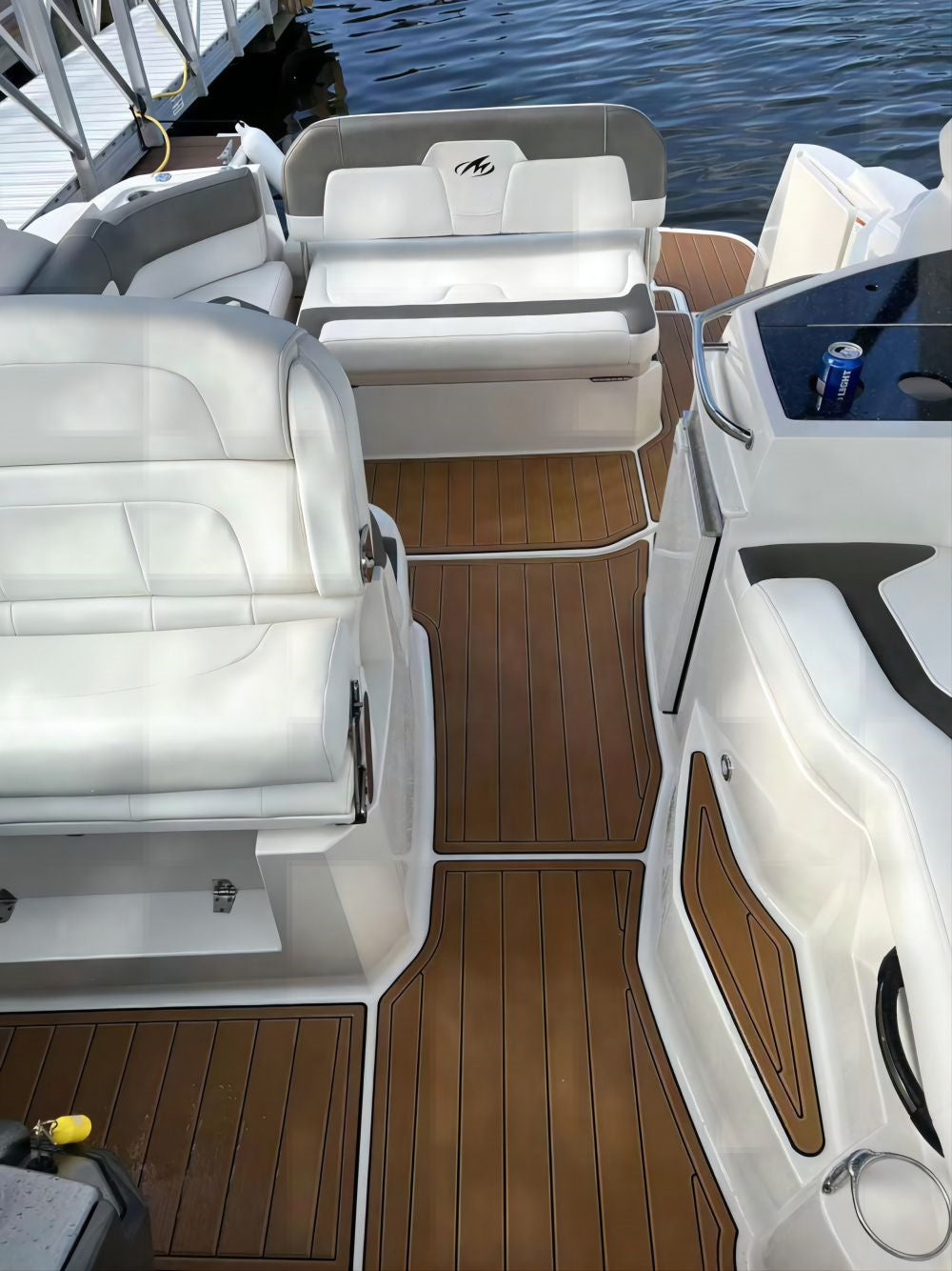 2012 Monterey 280 Cockpit Boat EVA Faux Foam Teak Deck Floor Pad SeaDek MarineMat Gatorstep Style Self Adhesive