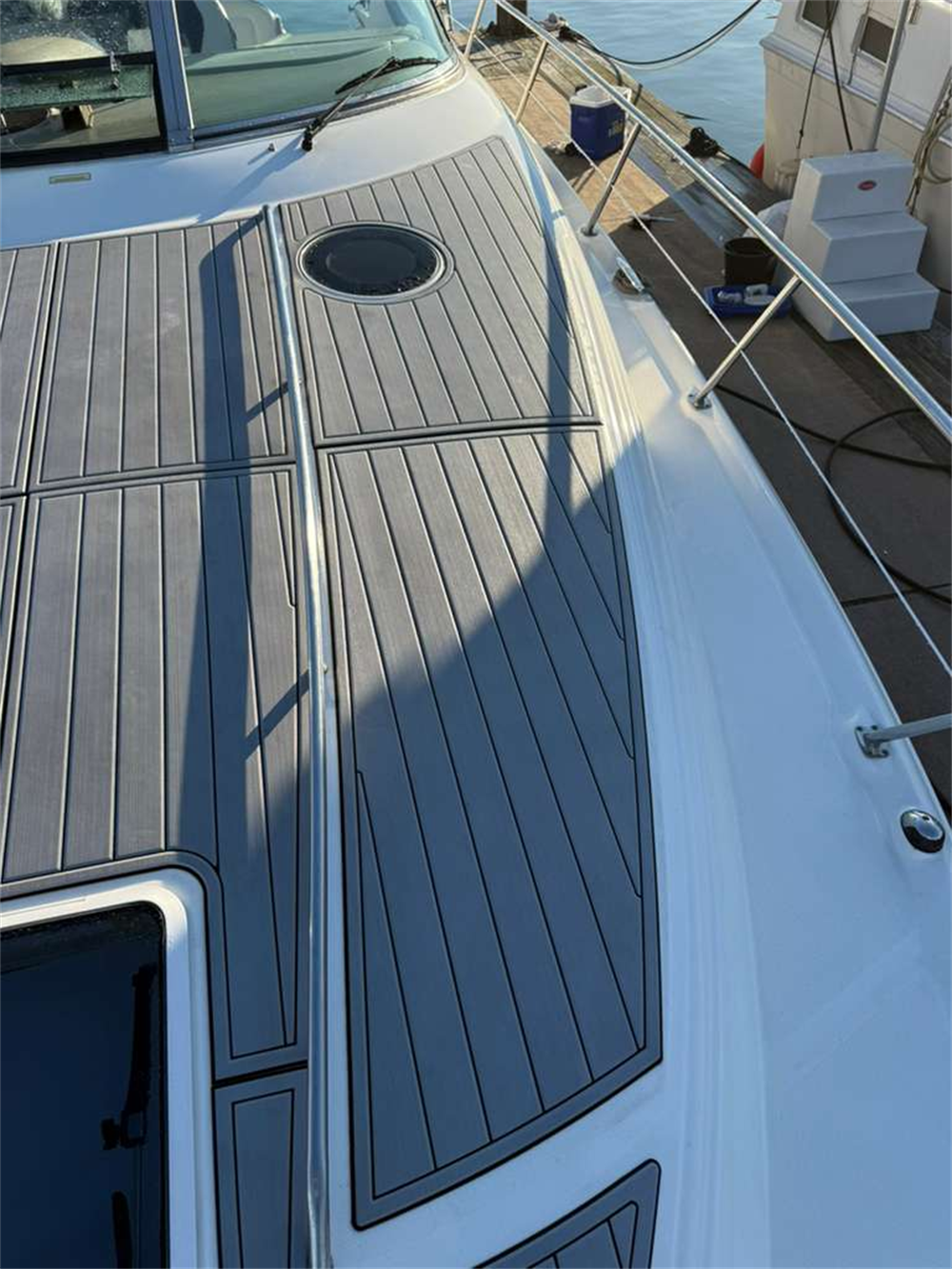 2002-2006 Sea Ray Sundancer 360 Bow Pad Boat EVA Foam Teak Deck Floor Mat SeaDek MarineMat Gatorstep Style Self Adhesive
