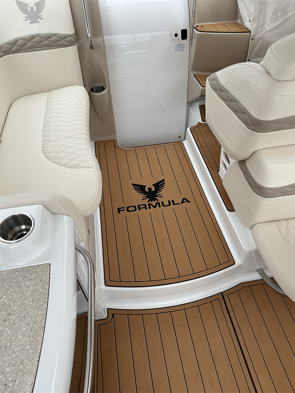 2008 Formula 31 PC Cockpit Mat Boat EVA Foam Teak Flooring Pad SeaDek MarineMat Gatorstep Style Self Adhesive