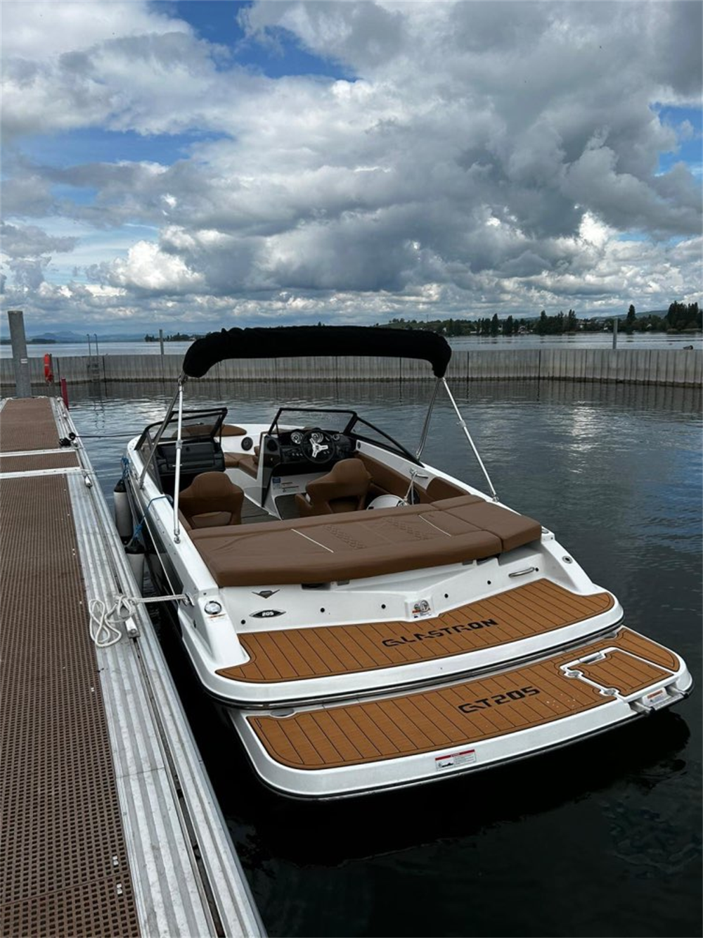 2013 Glastron GT205 Swim Platform Cockpit Pad Boat EVA Foam Faux Teak Deck Floor Mat SeaDek MarineMat Gatorstep Style Self Adhesive