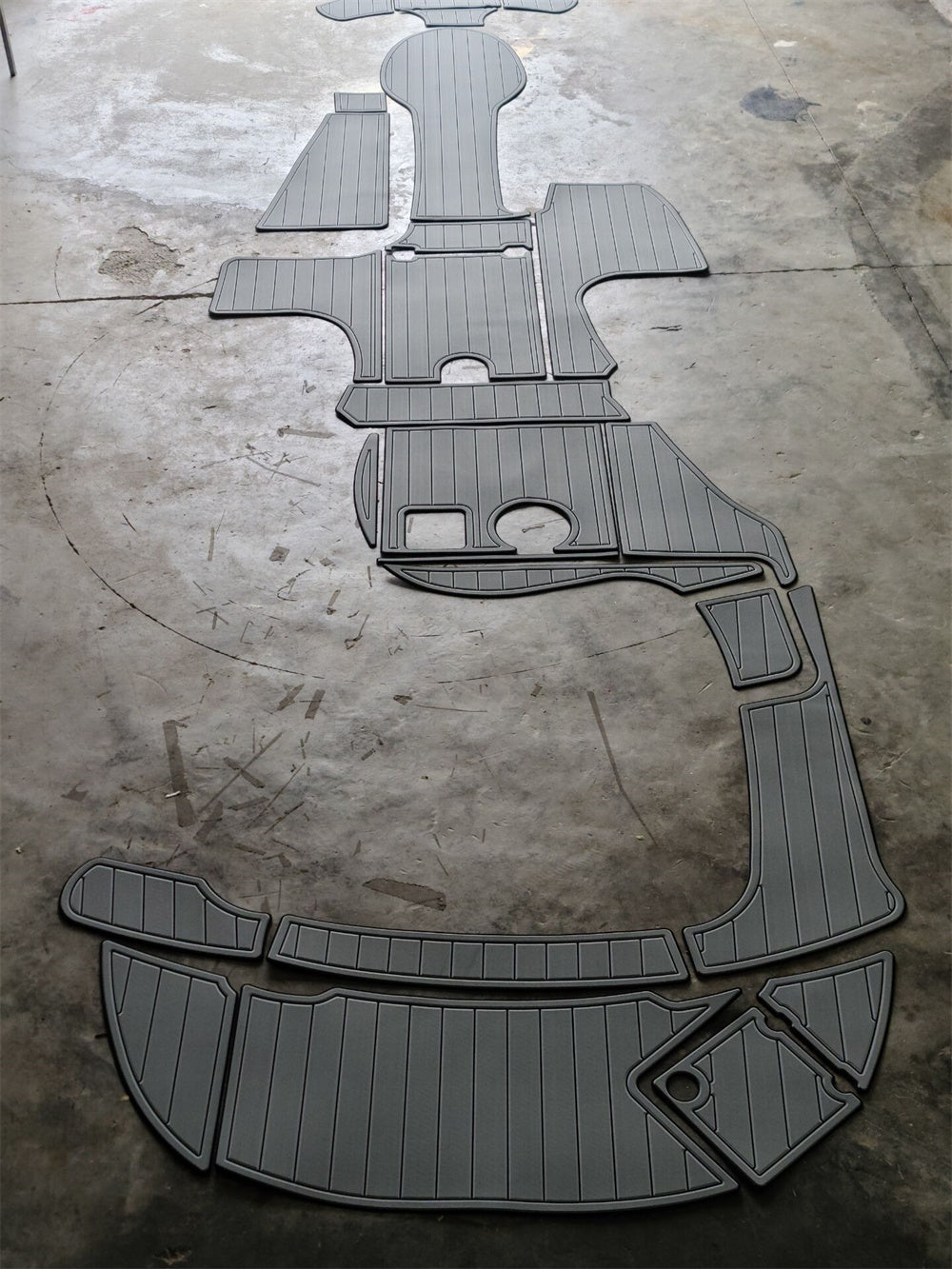 Chaparral 254 Swim Step Platform Cockpit Boat EVA Foam Teak Deck Floor Pad Mat SeaDek MarineMat Gatorstep Style Self Adhesive